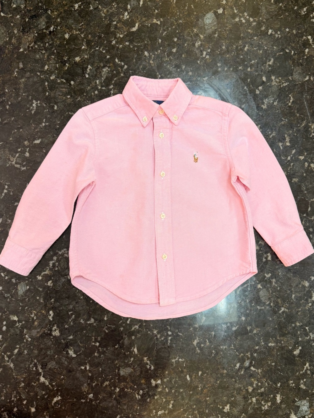 Ralph Lauren Light Pink Button-Down Oxford Shirt for Kids Size 2/2T